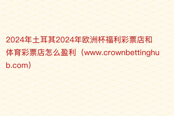 2024年土耳其2024年欧洲杯福利彩票店和体育彩票店怎么盈利（www.crownbettinghub.com）